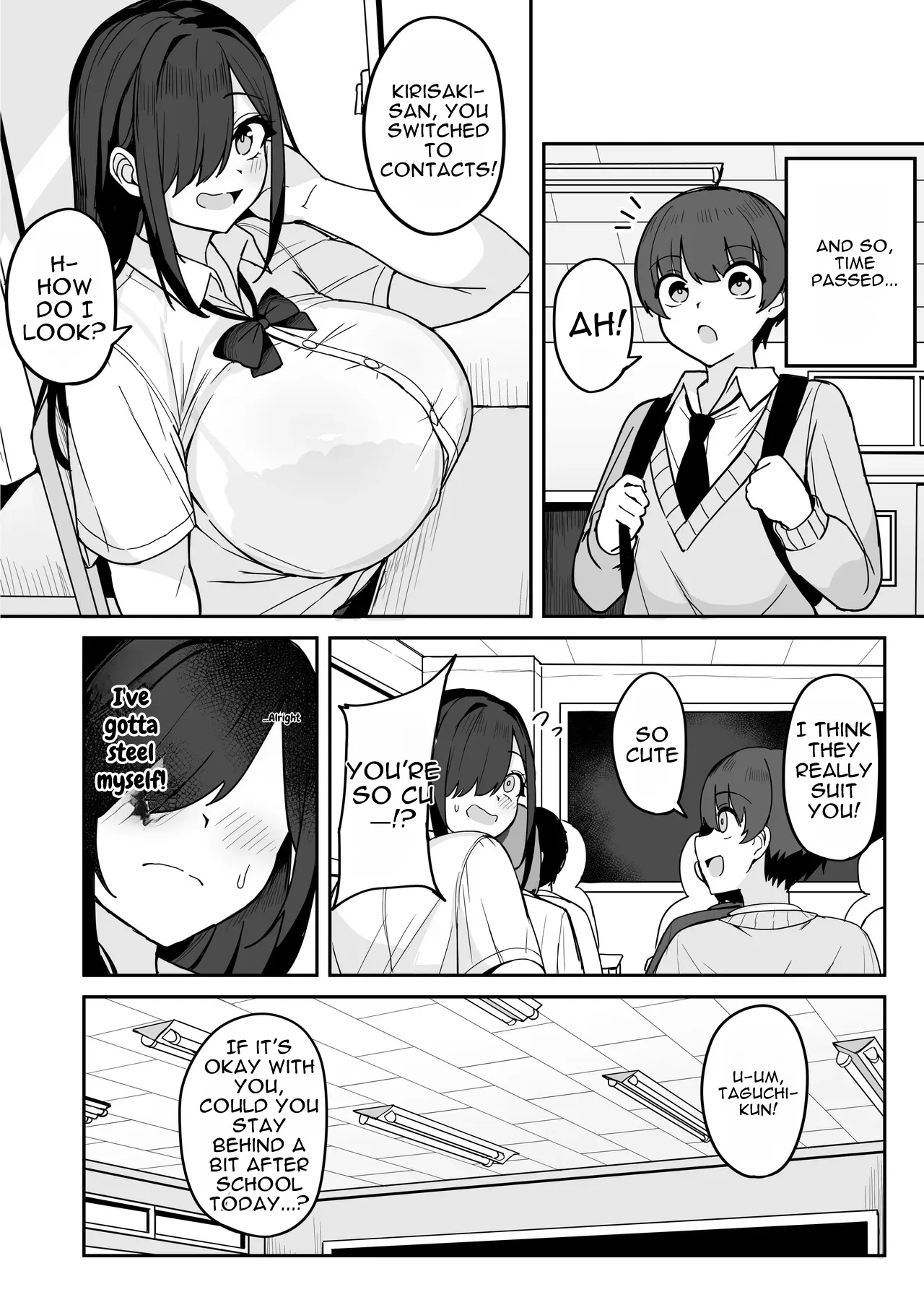 Bakunyuu InCha Doukyuusei ni Kokuhaku sareta node Tsukiattara Tondemonai Seiyoku Obake de Koukaishita Hanashi — preview page 12