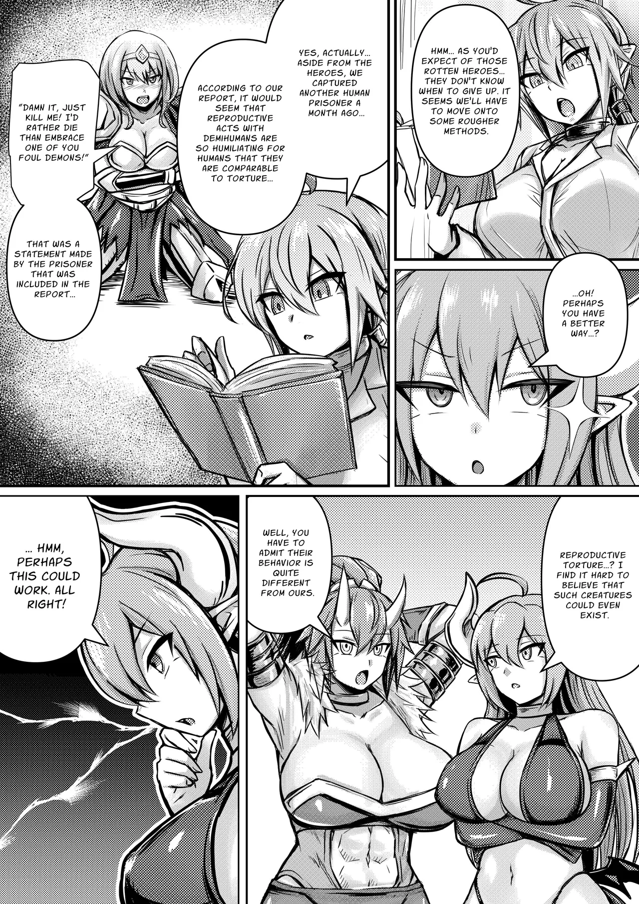 Deka Chichi Mazoku wa Ningen no Koto ga Wakaranai kara Yuusha o Kuppuku Saseru Tame ni Ecchi o Shitemiru Koto ni Shita 1 | The Big-Breasted Demons Don’t Understand Humans, So They Decide To Bring the Heroes To Their Knees By Having Sex 1 — preview page 5