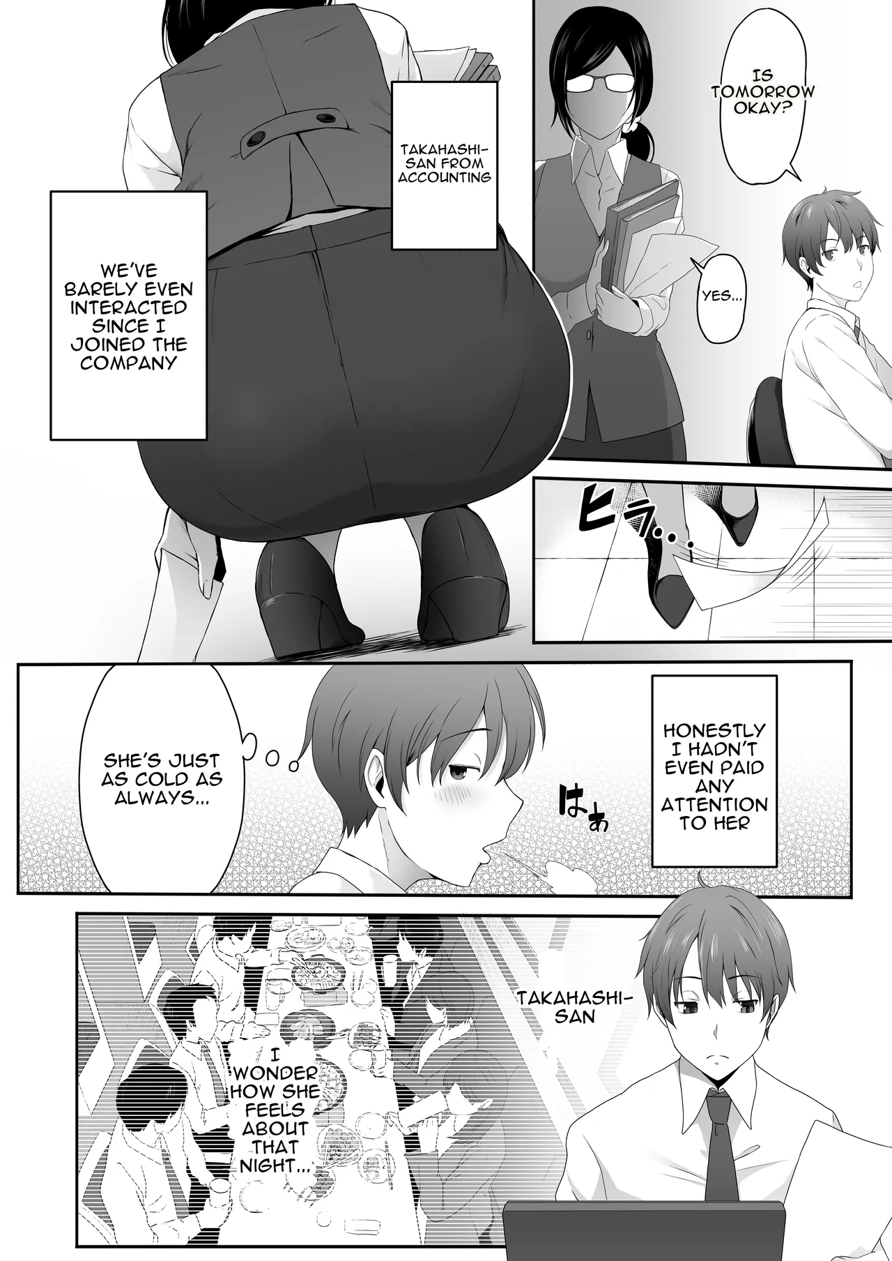 Chijo. -Jimi Kyonyuu na Keiri Takahashi ni Do-M Guse o Kaika Saserareta Ore- | Perverted Woman – Takahashi, a Modest, Busty Accountant, Made Me Develop a Masochist Habit… — preview page 3