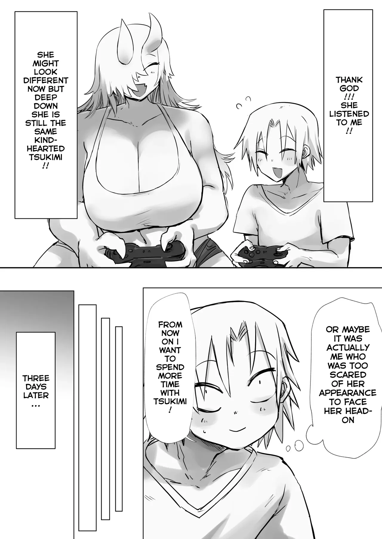 Ano Hi Osananajimi wa Kyoki to Kashita | One Day My Childhood Friend Turned Into an Enormous Oni – Chapter 1 – page 40