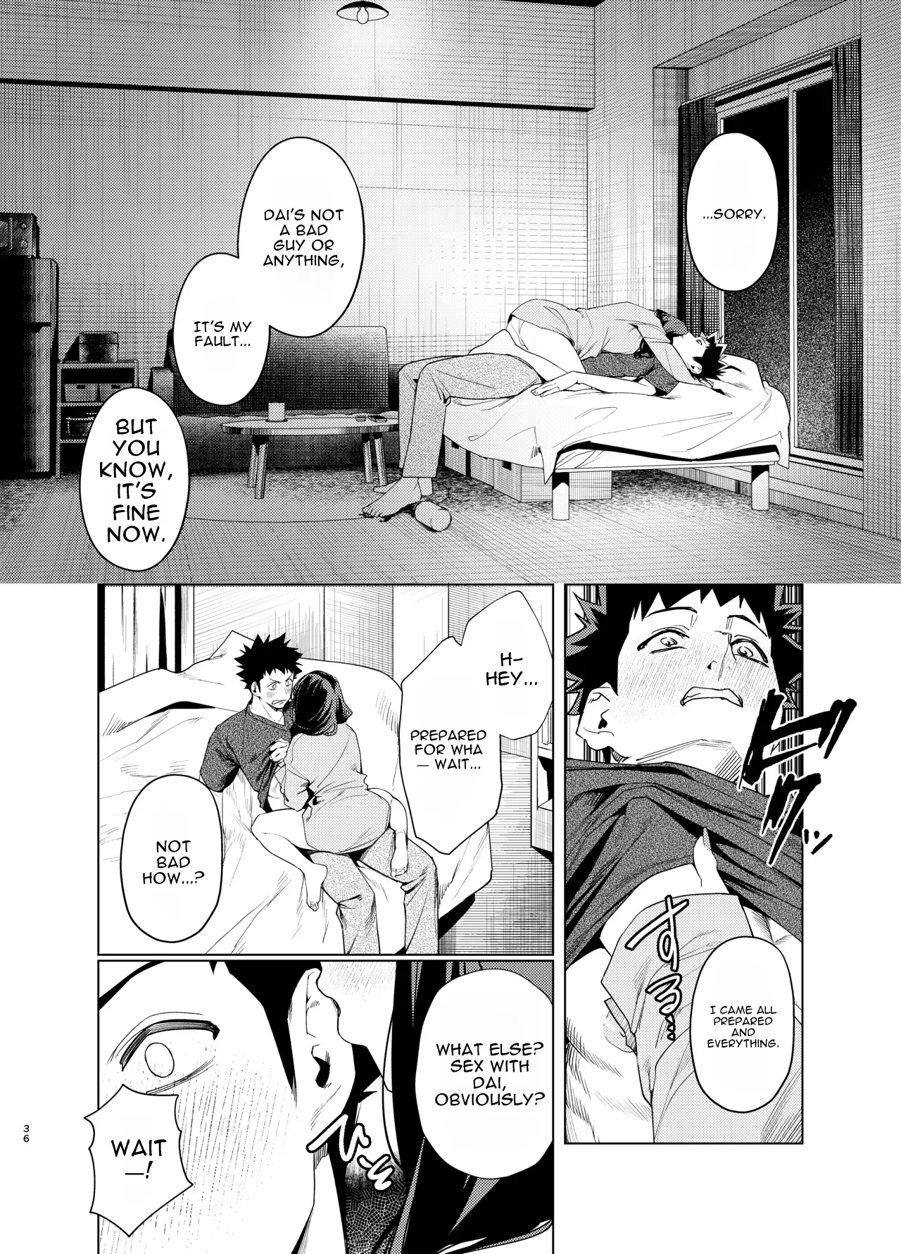 Senpai, Kyou Tomatte mo Ii yo ne? 3 – Chapter 1 – page 36