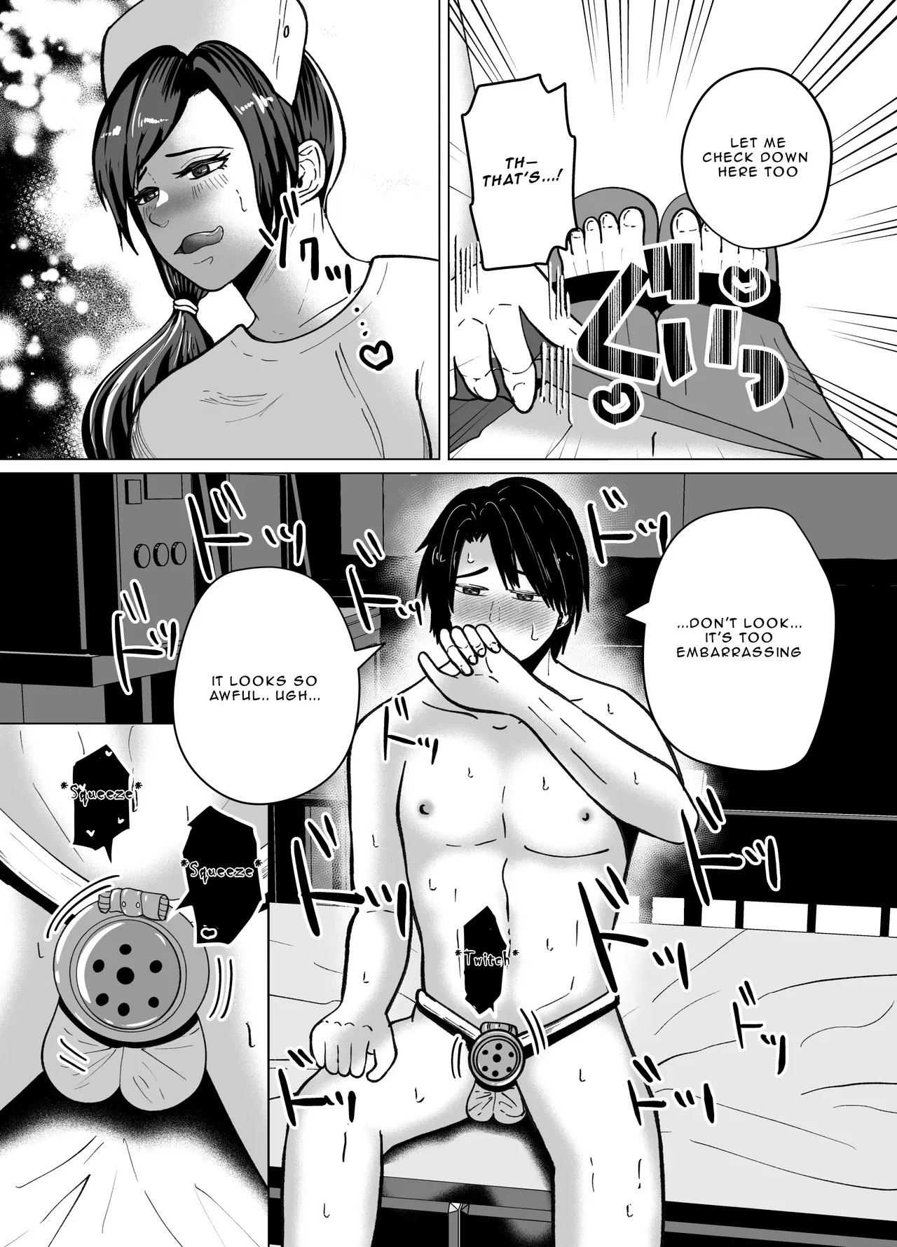 Teisoutai-tsuki Chikubi Zeme to Gyaku Anal de Mesuochisaseru Nurse no Onee-san | Nurse Onee-san’s Masochist Examination Test — preview page 11