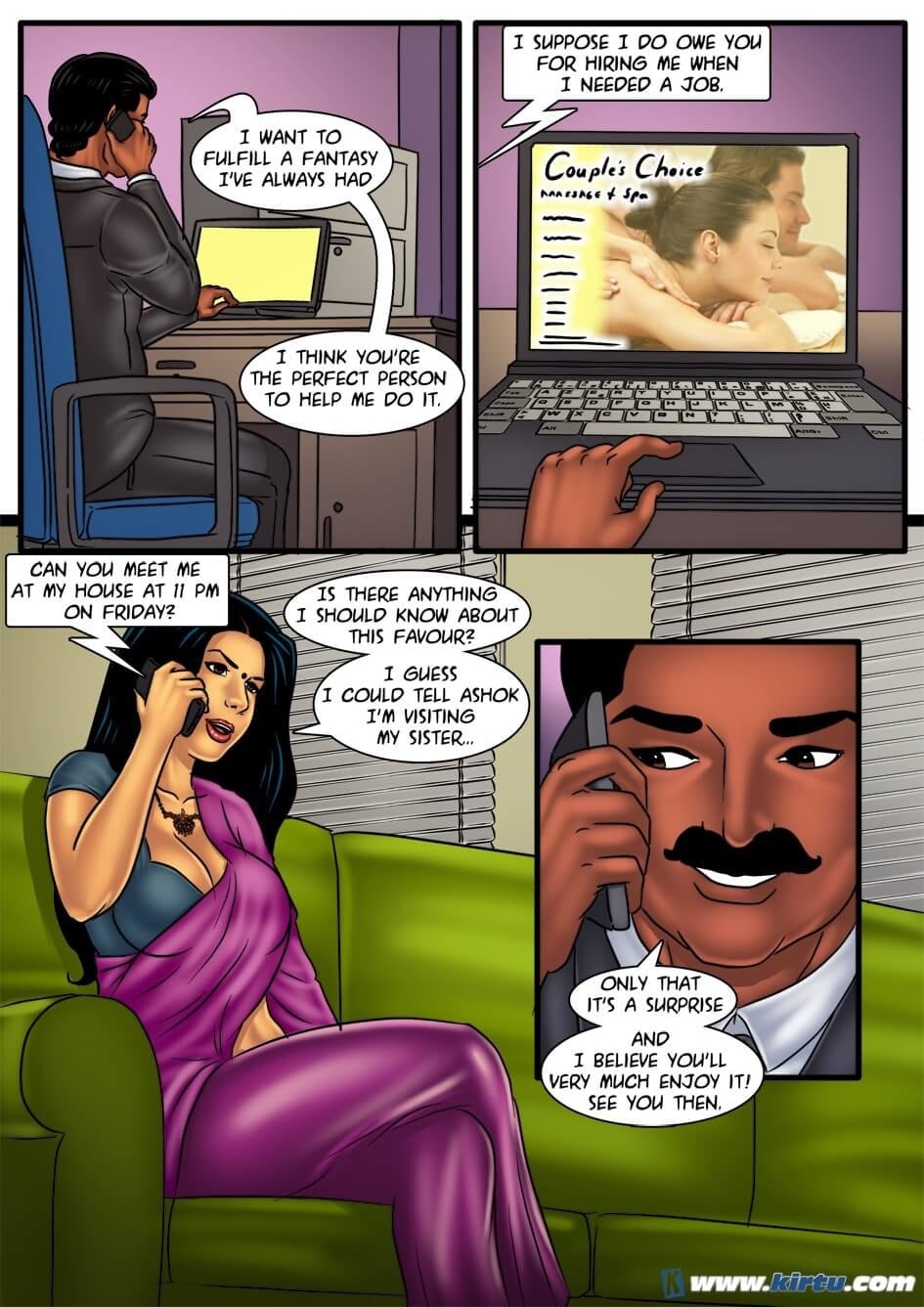 Savita Bhabhi 53 – Couple’s Massage — preview page 5