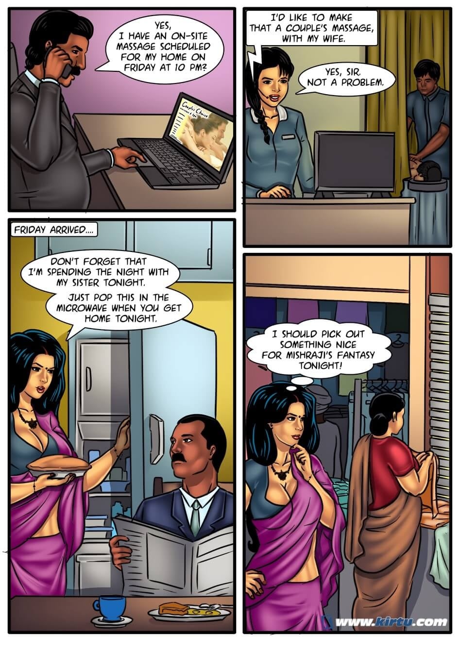 Savita Bhabhi 53 – Couple’s Massage — preview page 7