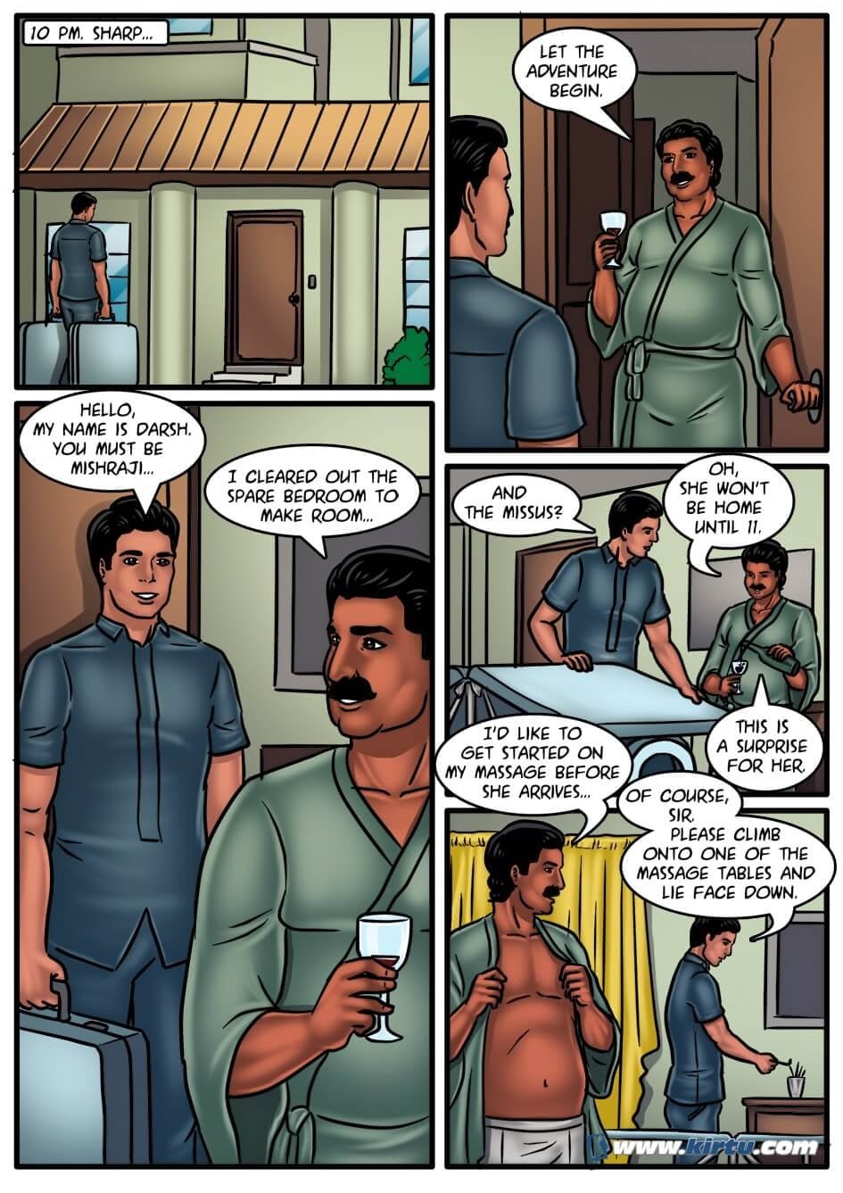 Savita Bhabhi 53 – Couple’s Massage — preview page 8