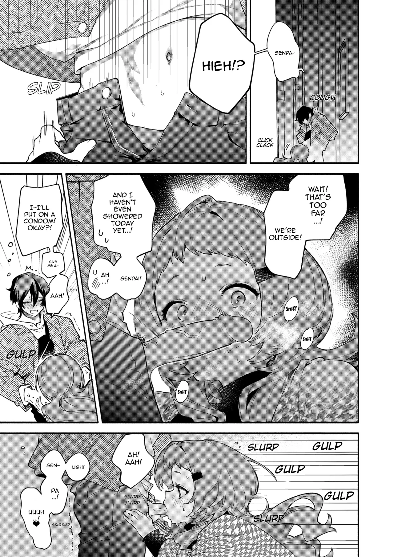 Mako-senpai ni Taberareru. ~Chiisakute Dekkai Ama Sado Senpai ni Otosareru~ | Eaten By Mako-senpai ~Falling To A Tiny But Huge Sadist Senpai~ — preview page 11