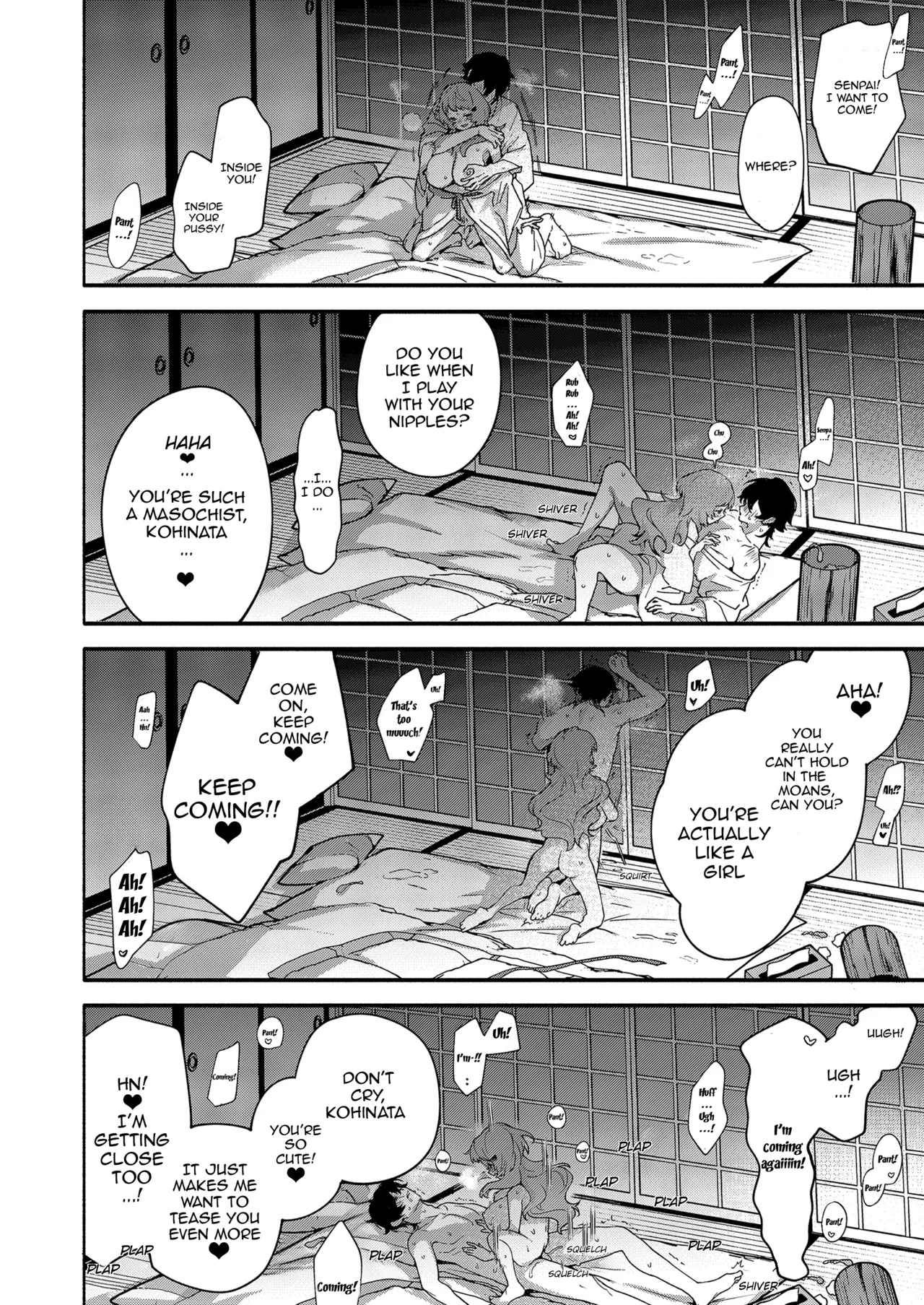 Mako-senpai ni Taberareru. ~Chiisakute Dekkai Ama Sado Senpai ni Otosareru~ | Eaten By Mako-senpai ~Falling To A Tiny But Huge Sadist Senpai~ – Chapter 1 – page 40