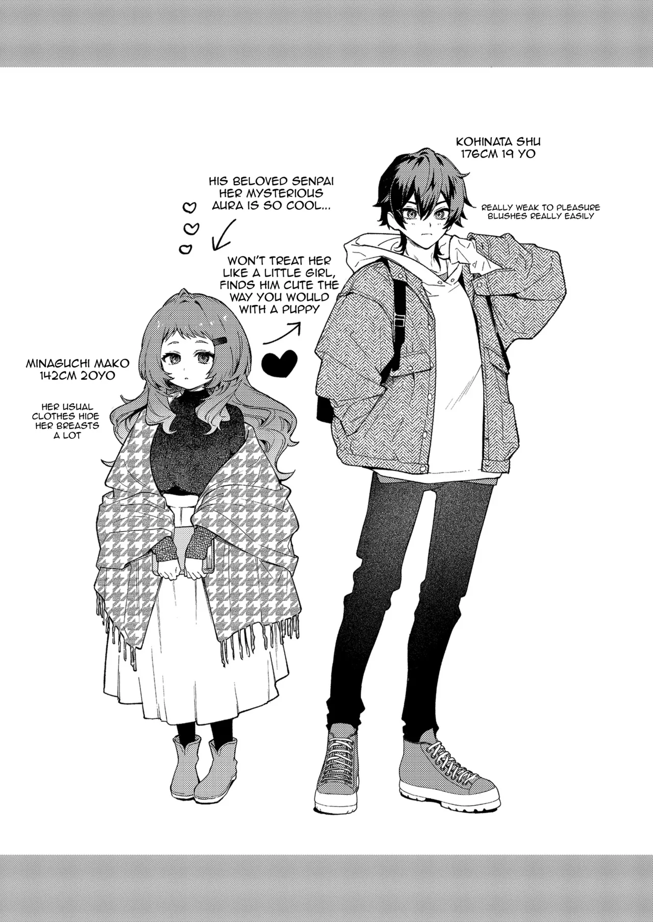 Mako-senpai ni Taberareru. ~Chiisakute Dekkai Ama Sado Senpai ni Otosareru~ | Eaten By Mako-senpai ~Falling To A Tiny But Huge Sadist Senpai~ – Chapter 1 – page 46