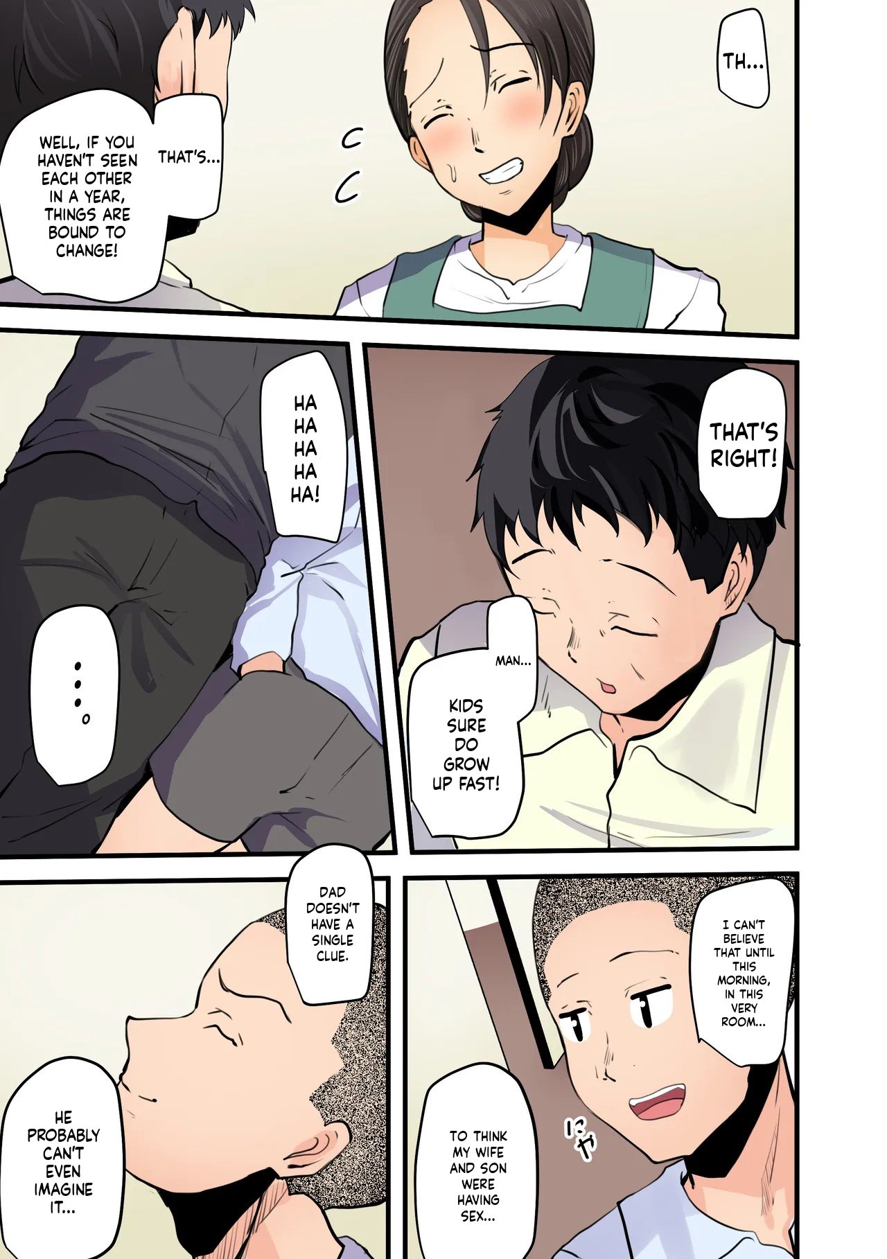 “Kami no Daigosan” Hahaoya to Musuko ga Doujiki ni Seiyoku no Peak o Mukaete Shimau!! | Mother and son hit their peak libido at the very same time!! – Chapter 1 – page 88