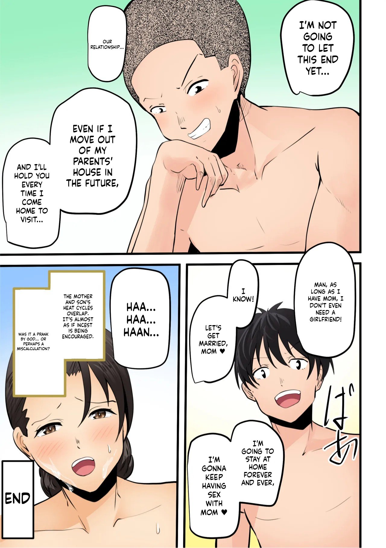 “Kami no Daigosan” Hahaoya to Musuko ga Doujiki ni Seiyoku no Peak o Mukaete Shimau!! | Mother and son hit their peak libido at the very same time!! – Chapter 1 – page 108